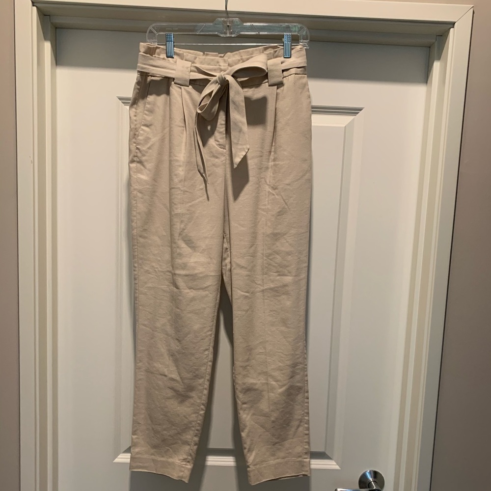 Express Sash Tie Ankle Pants